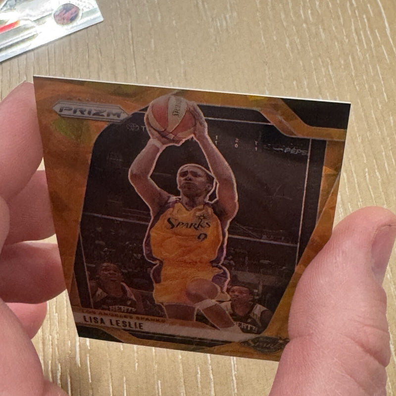 2024 Panini Prizm WNBA Lisa Leslie gold Cracked Ice Prizm numbered /10 hof clark