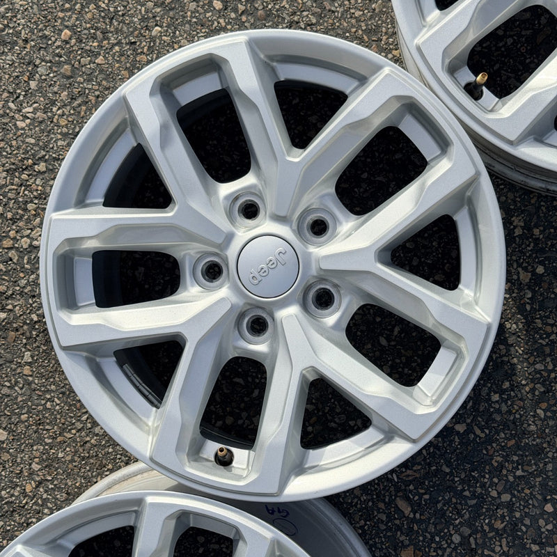 17 JEEP GLADIATOR RUBICON BLACK 392 5X127 OEM FACTORY STOCK WHEELS RIMS WRANGLER