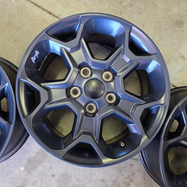 17 JEEP WRANGLER RUBICON GLADIATOR BLACK 392 5X127 OEM FACTORY STOCK WHEELS RIMS