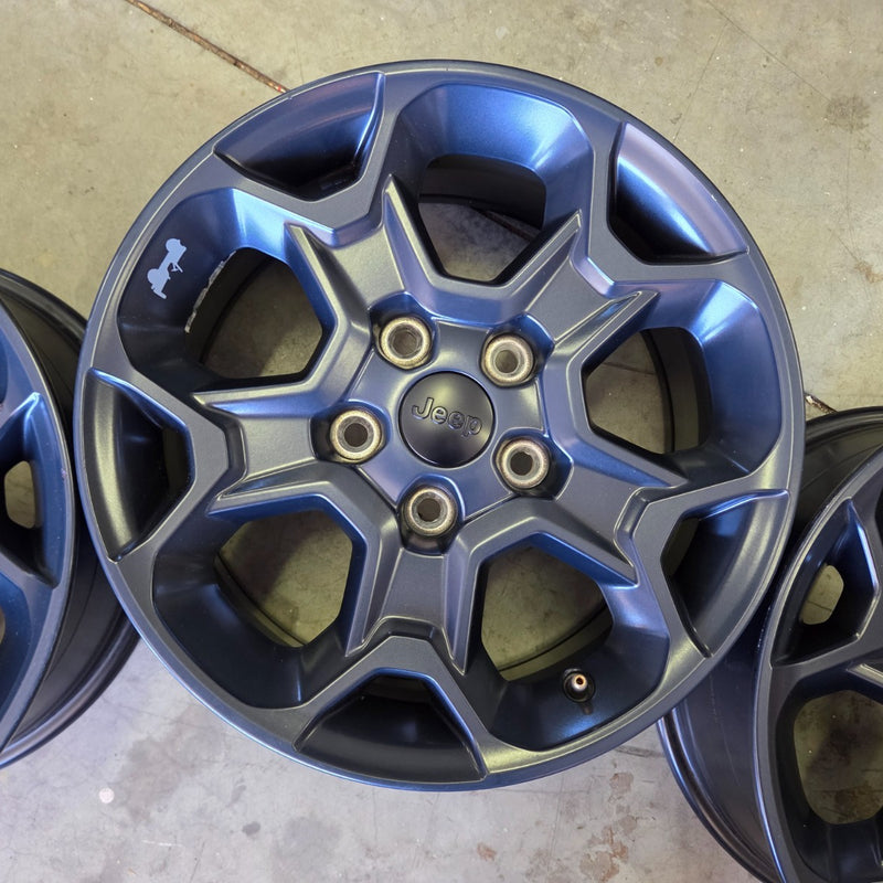 17 JEEP WRANGLER RUBICON GLADIATOR BLACK 392 5X127 OEM FACTORY STOCK WHEELS RIMS