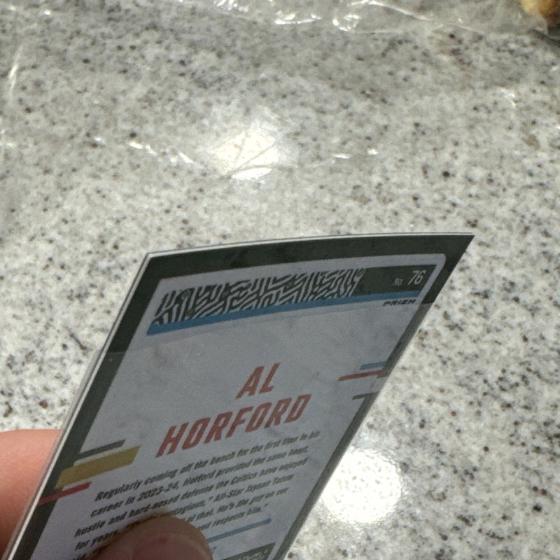 2023-24 Donruss Optic Al Horford #76 Green Velocity 11/49 - Celtics Prizm