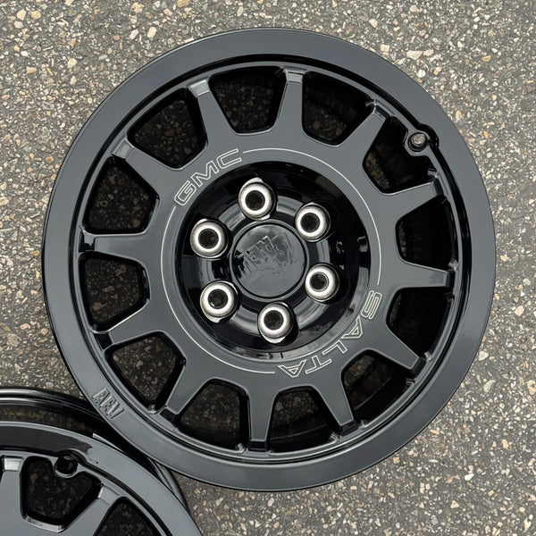 18 GMC SIERRA AT4X ZR2 SALTA AEV BLACK BISON 6X5.5 OEM FACTORY STOCK WHEELS RIMS