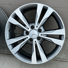 18 MERCEDES BENZ W205 C300 C350 C450 C CLASS OEM FACTORY STOCK WHEELS RIMS 5x112