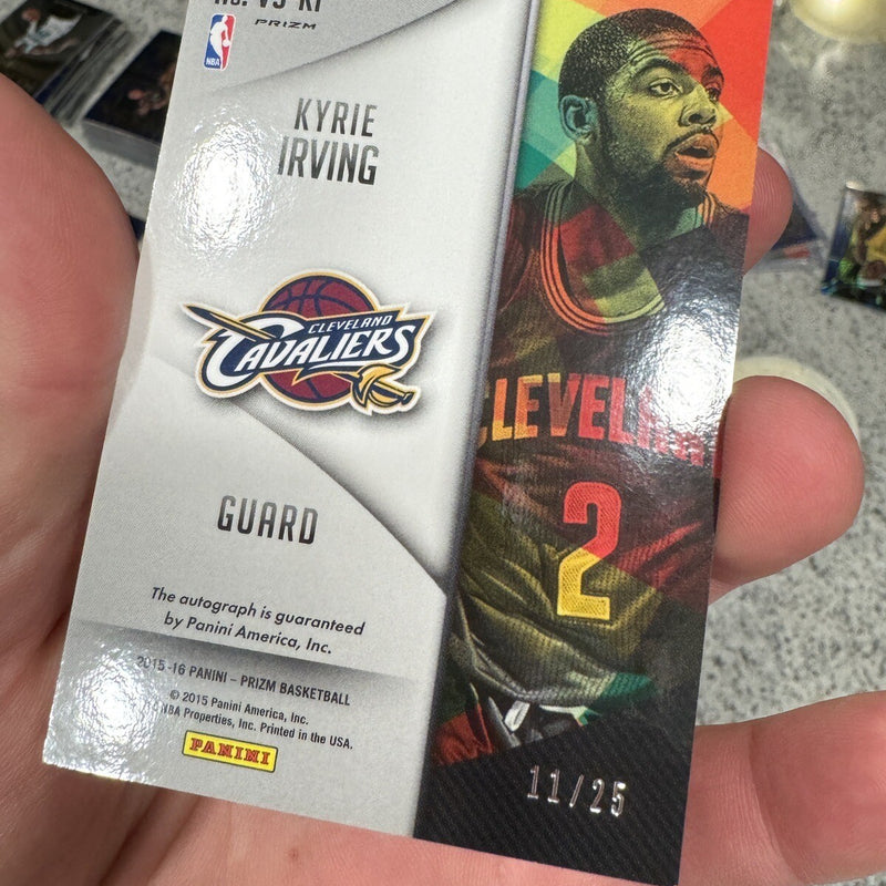 KYRIE IRVING 2015 2016 Auto Autograph Panini Prizm /25 Gem Mint 11/25
