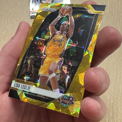 2024 Panini Prizm WNBA Lisa Leslie gold Cracked Ice Prizm numbered /10 hof clark