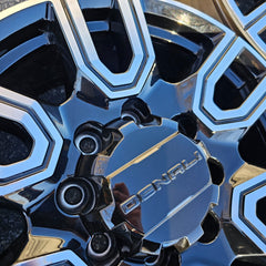 20 GMC SIERRA 2500 HD AT4 DENALI OEM FACTORY STOCK WHEELS RIMS 8X180 black