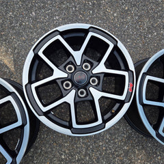 17 JEEP GLADIATOR RUBICON BLACK 392 5X127 OEM FACTORY STOCK WHEELS RIMS WRANGLER