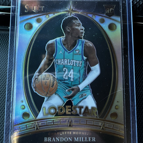 Brandon Miller Silver Select Lodestar Rookie Hornets Basketball Card Prizm 3