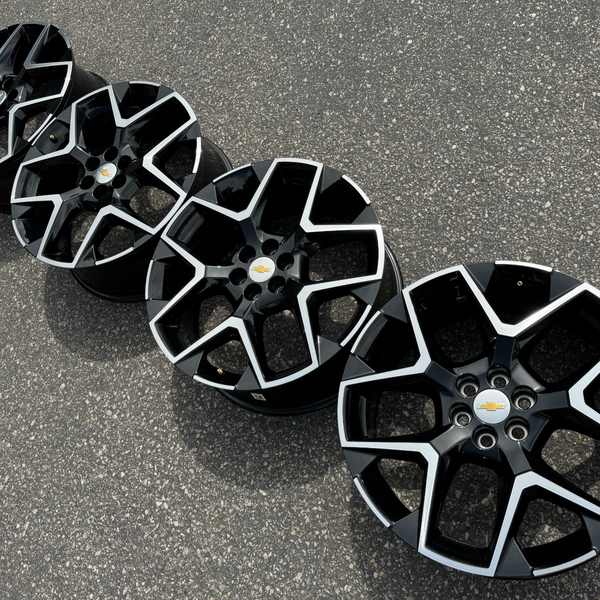 22 ACADIA TRAVERSE 6X120 BLAZER CHEVROLET OEM FACTORY STOCK WHEELS RIMS BLACK 20