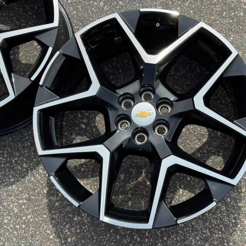 22 ACADIA TRAVERSE 6X120 BLAZER CHEVROLET OEM FACTORY STOCK WHEELS RIMS BLACK 20