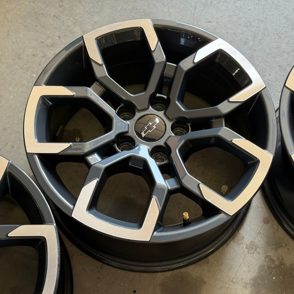 17 EQUINOX 5X115 TRAILBLAZER CHEVROLET OEM FACTORY STOCK WHEELS RIMS BLACK ACTIV