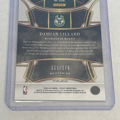 2023-24 Panini Select Basketball Damian Lillard Purple Mezzanine /175 338