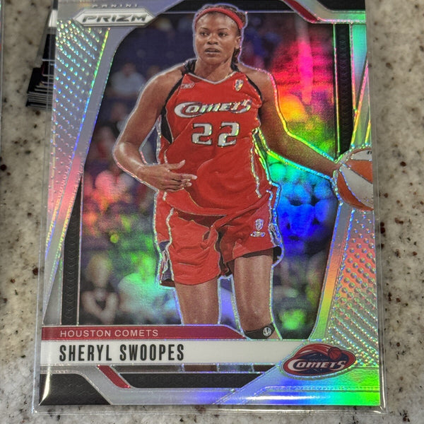 3 CARDS!!! SHERYL SWOOPES CHECKERBOARD WNBA silver prizm RC  clark ice lot card