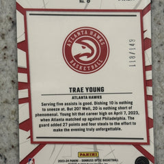 2023-24 Panini Optic Basketball #8 Trae Young My House Green Prizm /149
