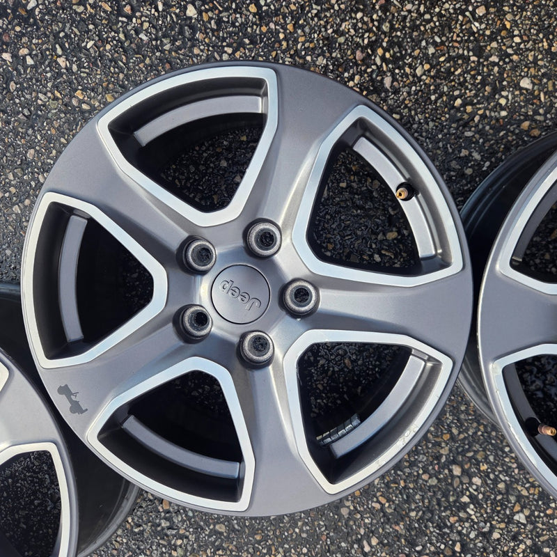 17 JEEP GLADIATOR RUBICON BLACK 392 5X127 OEM FACTORY STOCK WHEELS RIMS WRANGLER