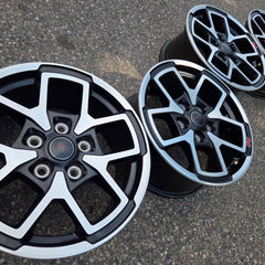 17 JEEP GLADIATOR RUBICON BLACK 392 5X127 OEM FACTORY STOCK WHEELS RIMS WRANGLER