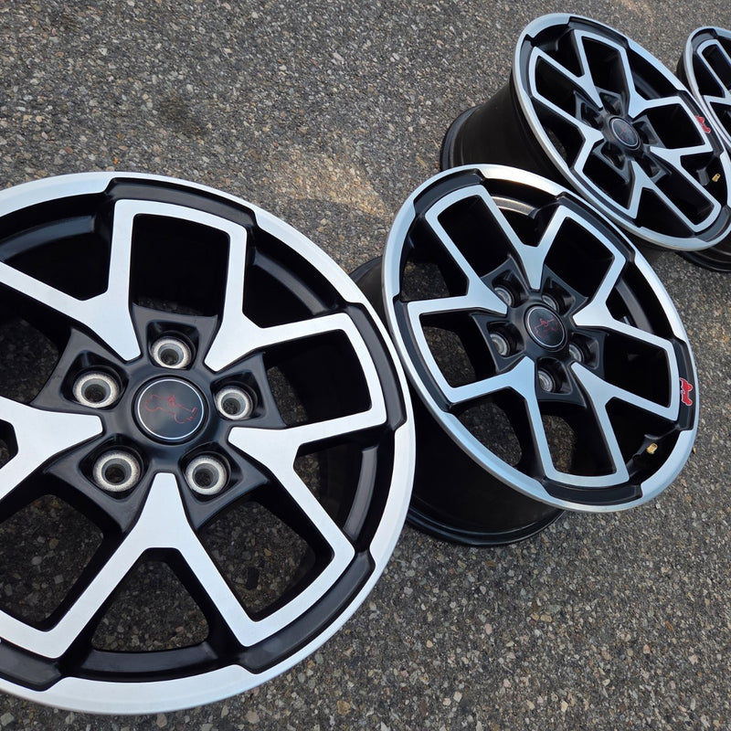 17 JEEP GLADIATOR RUBICON BLACK 392 5X127 OEM FACTORY STOCK WHEELS RIMS WRANGLER