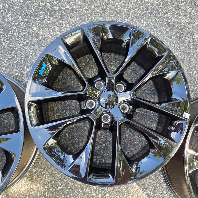 20 JEEP WRANGLER RUBICON BLACK 392 5X127 OEM FACTORY STOCK WHEELS RIMS GLADIATOR