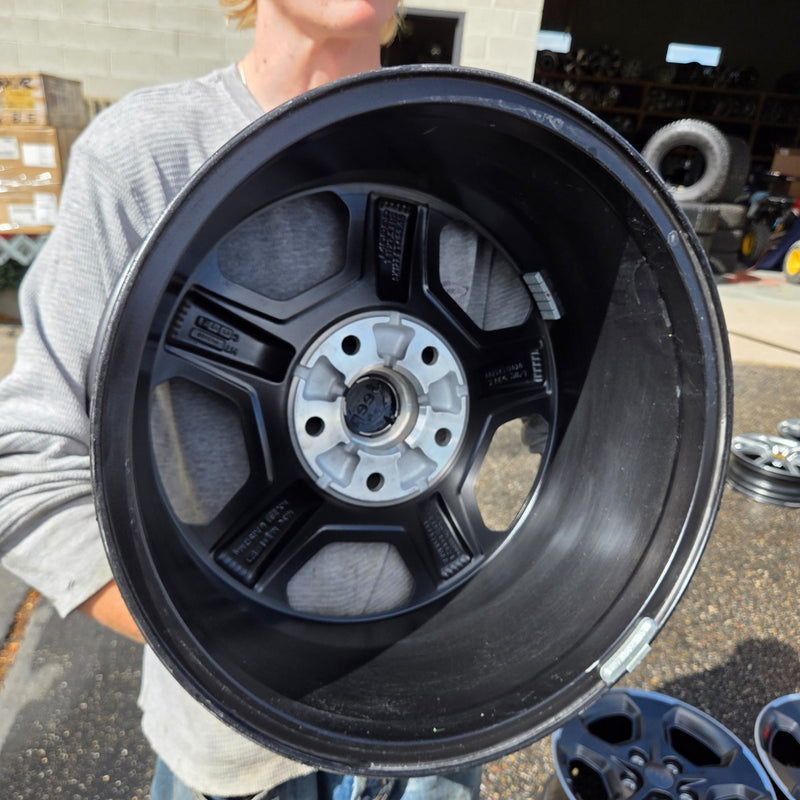 17 JEEP GLADIATOR RUBICON BLACK 392 5X127 OEM FACTORY STOCK WHEELS RIMS WRANGLER