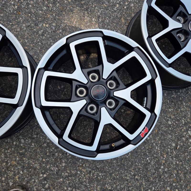 17 JEEP GLADIATOR RUBICON BLACK 392 5X127 OEM FACTORY STOCK WHEELS RIMS WRANGLER