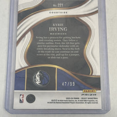 2023-24 Panini Select Kyrie Irving Courtside Cracked Ice Prizm /99 #221