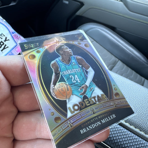 Brandon Miller Silver Select Lodestar Rookie Hornets Basketball Card Prizm 3