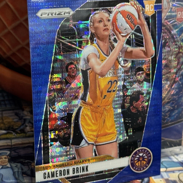 2024 Panini Prizm WNBA #127 Cameron Brink Blue Prizm /199 RC Sparks clark