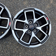 17 JEEP GLADIATOR RUBICON BLACK 392 5X127 OEM FACTORY STOCK WHEELS RIMS WRANGLER