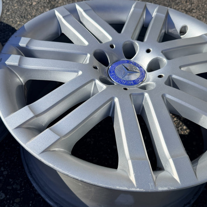 17 MERCEDES BENZ W204 C300 C350 C450 C CLASS OEM FACTORY STOCK WHEELS RIMS 5x112