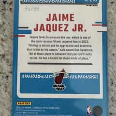2023-24 Donruss Optic Jaime Jaquez Jr /99 Rated Rookie Orange Prizm Panini