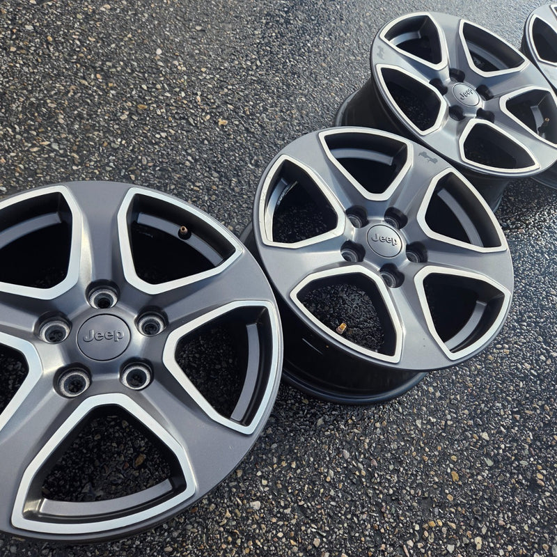 17 JEEP GLADIATOR RUBICON BLACK 392 5X127 OEM FACTORY STOCK WHEELS RIMS WRANGLER