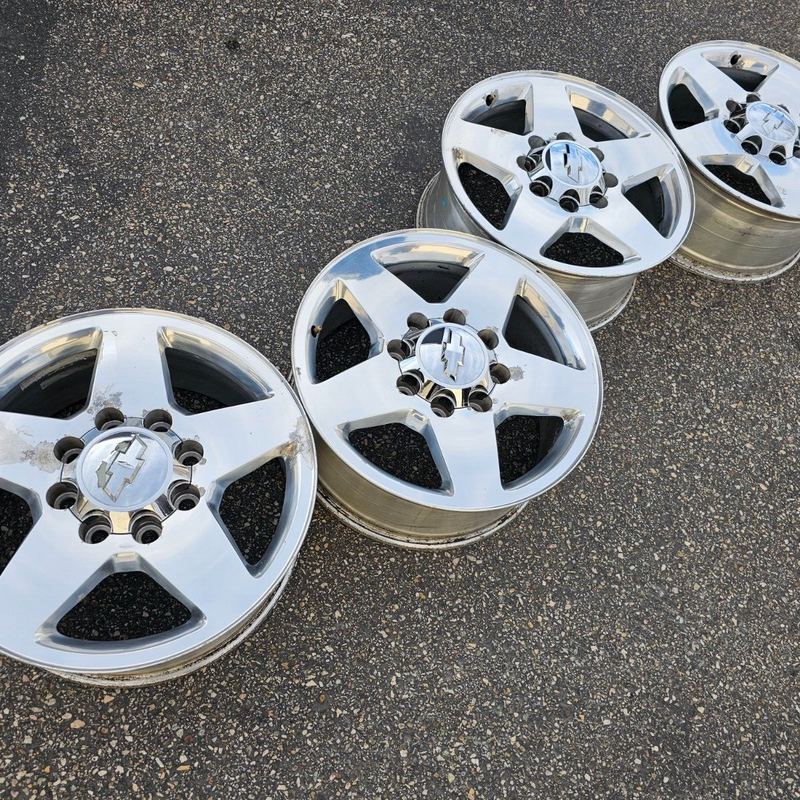 20 CHEVROLET SILVERADO  2500 3500 HD DENALI OEM FACTORY STOCK WHEELS RIMS 8X180