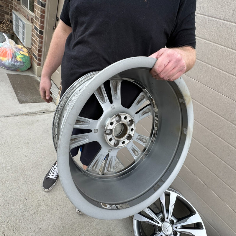 18 MERCEDES BENZ W205 C300 C350 C450 C CLASS OEM FACTORY STOCK WHEELS RIMS 5x112