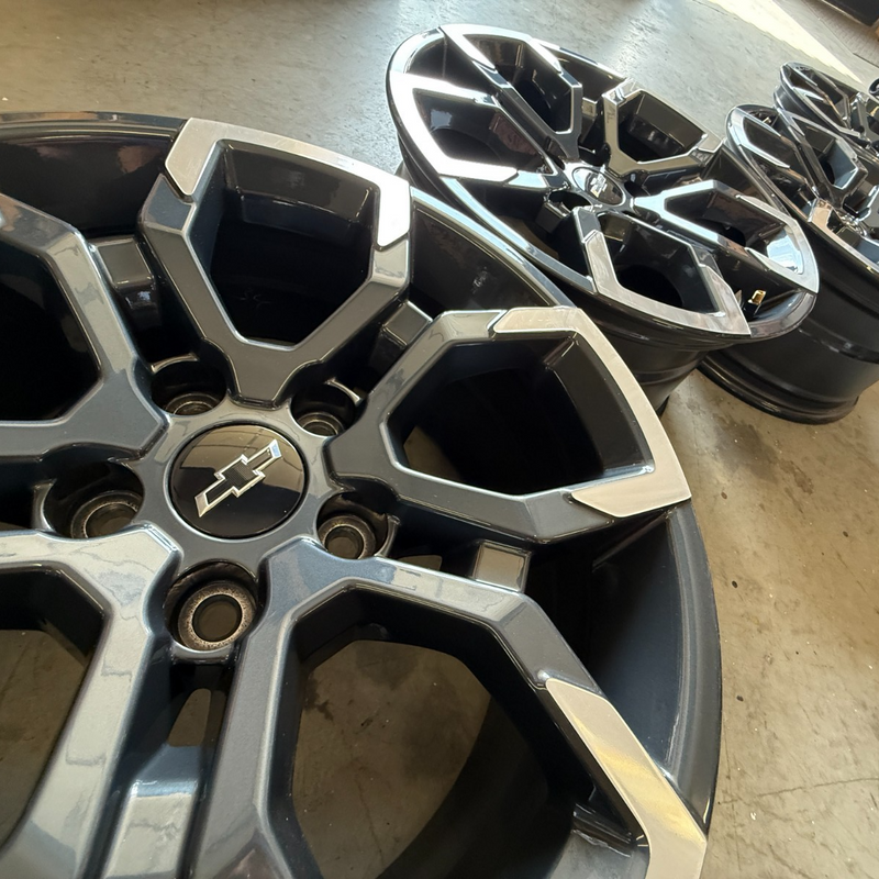 17 EQUINOX 5X115 TRAILBLAZER CHEVROLET OEM FACTORY STOCK WHEELS RIMS BLACK ACTIV