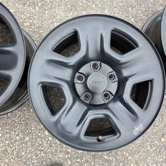 17 JEEP WRANGLER RUBICON BLACK 392 5X127 OEM FACTORY STOCK WHEELS RIMS GLADIATOR