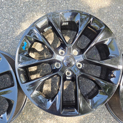 20 JEEP WRANGLER RUBICON BLACK 392 5X127 OEM FACTORY STOCK WHEELS RIMS GLADIATOR