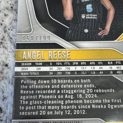 3 CARDS!!! Angel Reese WNBA Prizm Blue /199 Rookie RC 147 Sky clark numbered lot