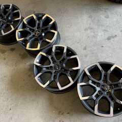 17 EQUINOX 5X115 TRAILBLAZER CHEVROLET OEM FACTORY STOCK WHEELS RIMS BLACK ACTIV