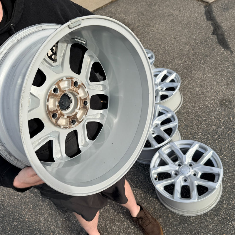 17 JEEP GLADIATOR RUBICON BLACK 392 5X127 OEM FACTORY STOCK WHEELS RIMS WRANGLER