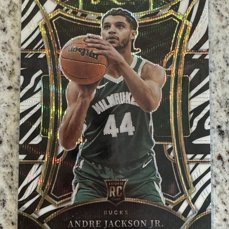 2023-24 PANINI SELECT ANDRE JACKSON JR Tiger Zebra MEZZANINE #317 Prizm