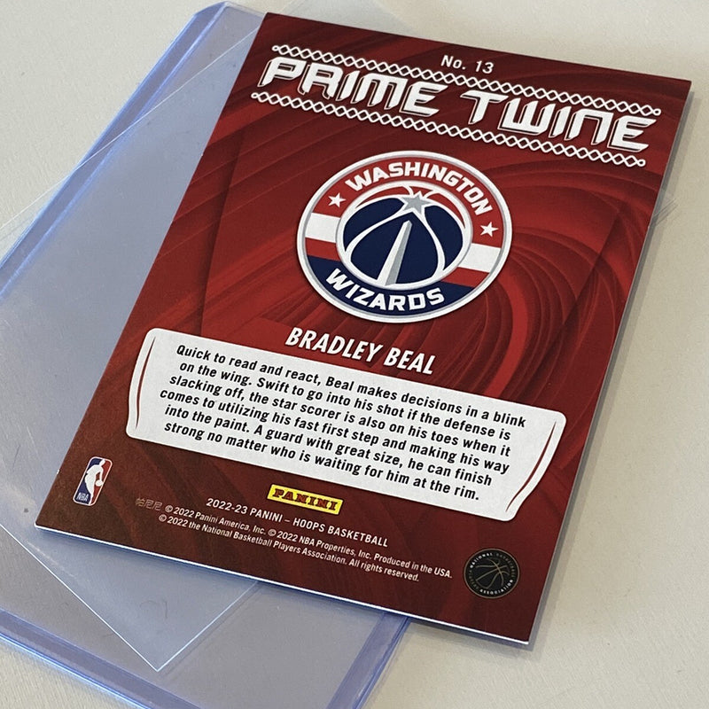 NBA HOOPS Bradley Beal /10 Artist Proof 👨‍🎨 Prime Twine Card Hologram Gem 2023