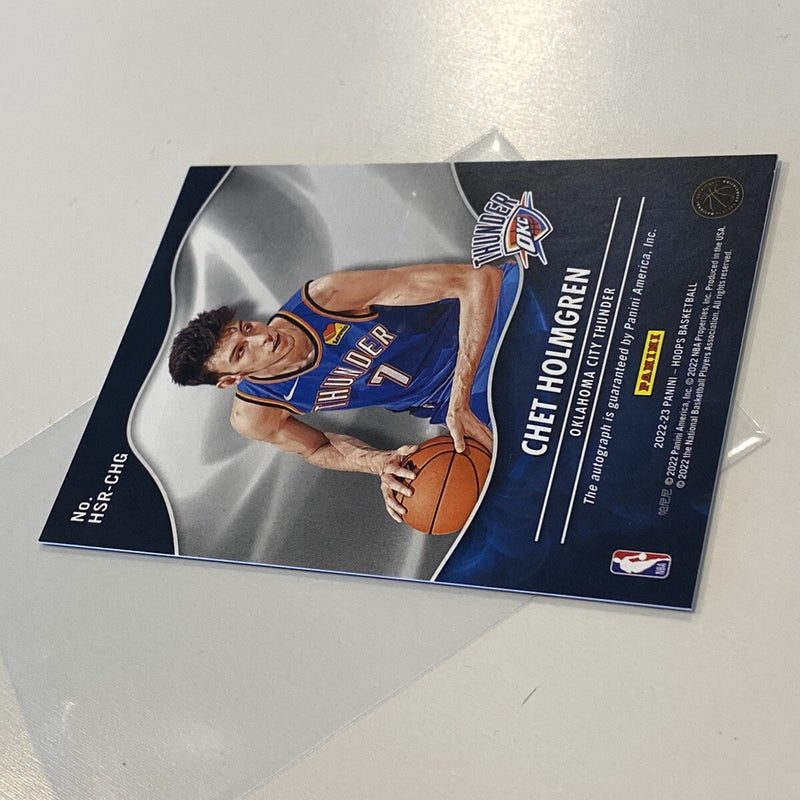 NBA HOOPS Chet Holmgren Auto autograph Hologram Rookie Card Hot Signatures 2023