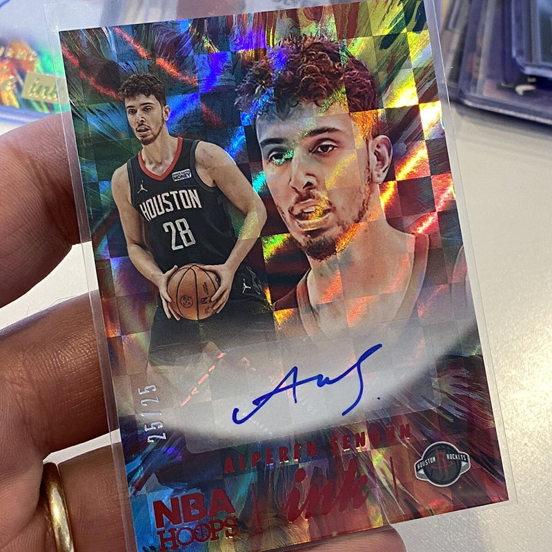 NBA HOOPS Alperen Sengun Ink /25 Numbered Autograph Auto Card Hologram Rookie