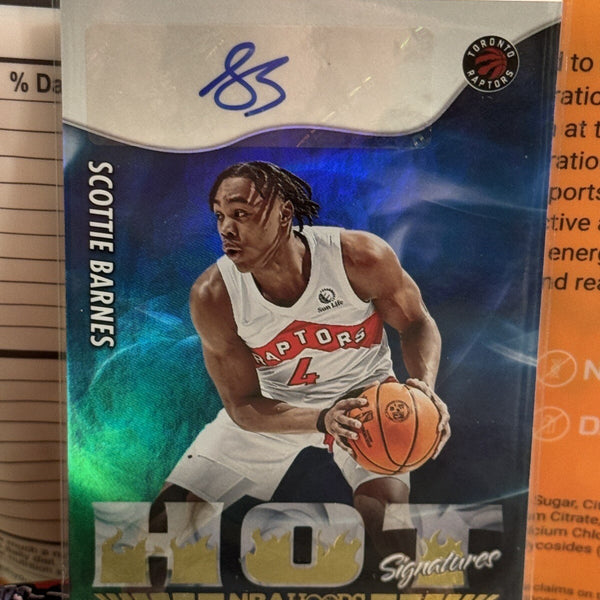 2022-23 Hoops SCOTTIE BARNES Hot Signatures Auto #SCB Raptors