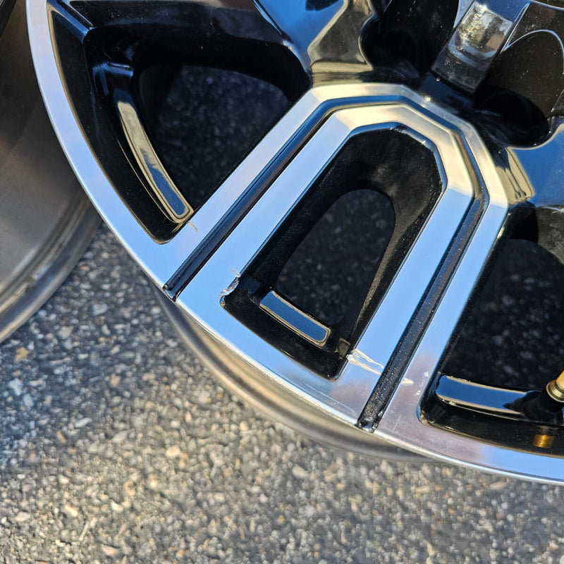 20 GMC SIERRA 2500 HD AT4 DENALI OEM FACTORY STOCK WHEELS RIMS 8X180 black