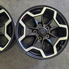 17 JEEP GLADIATOR RUBICON BLACK 392 5X127 OEM FACTORY STOCK WHEELS RIMS WRANGLER