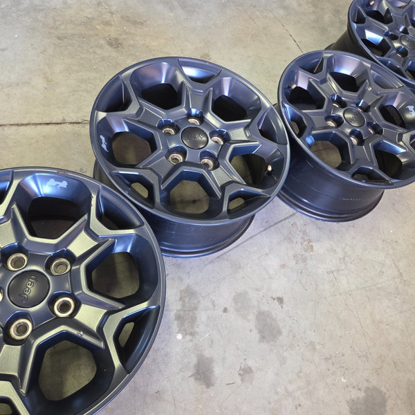 17 JEEP WRANGLER RUBICON GLADIATOR BLACK 392 5X127 OEM FACTORY STOCK WHEELS RIMS