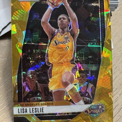 2024 Panini Prizm WNBA Lisa Leslie gold Cracked Ice Prizm numbered /10 hof clark