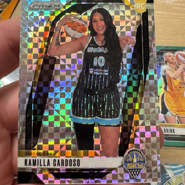 2024 Prizm WNBA Kamilla Cardoso Variation #149 Checkerboard Case Hit RC Sky