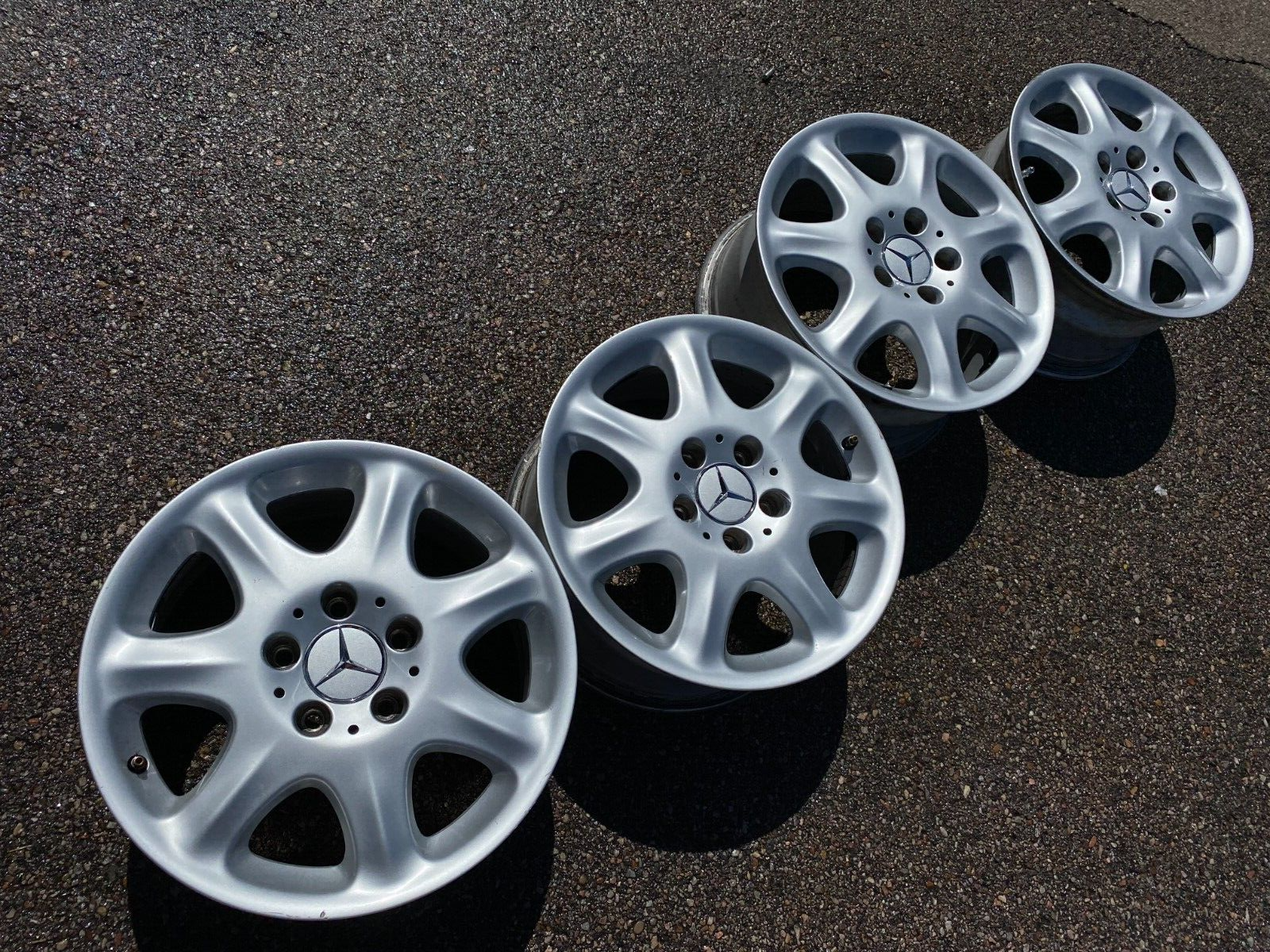 16 MERCEDES BENZ W220 S CLASS S430 S500 OEM FACTORY STOCK WHEELS RIMS ...